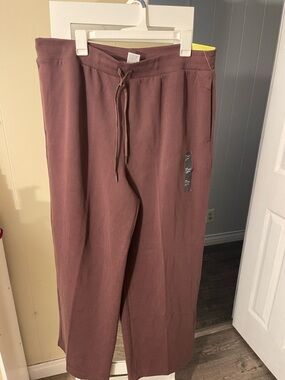 all in motion Women's Wide-Leg Drawstring Track Pants in Dusty Rose